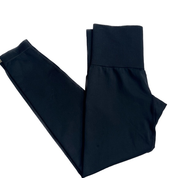 KNIX Good to Go Seamless Leggings Black Size M Wide Waistband Shaping - Picture 3 of 7